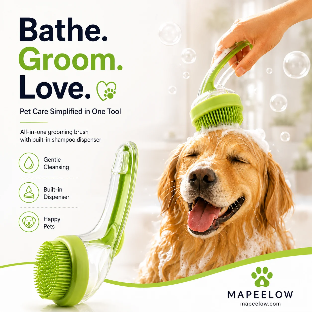 Pet Bath Brush – Grooming Tool