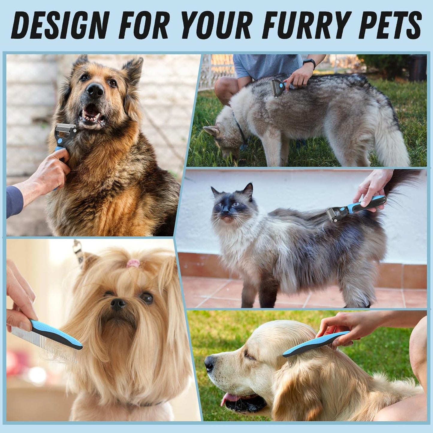 Professional Deshedding Tool For Dogs And Cats