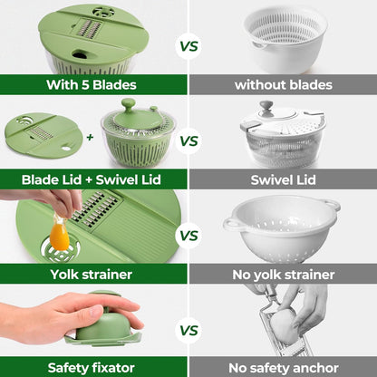 FreshSpin™ 5-in-1 Salad Spinner Pro