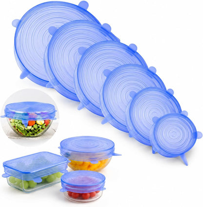 Reusable Silicone Stretch Lids Set Of Silicone Fresh-keeping Covers