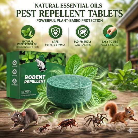 🦟 50% OFF NOW!🔇 🟢 Natural Peppermint Rodent Repellent Tablets