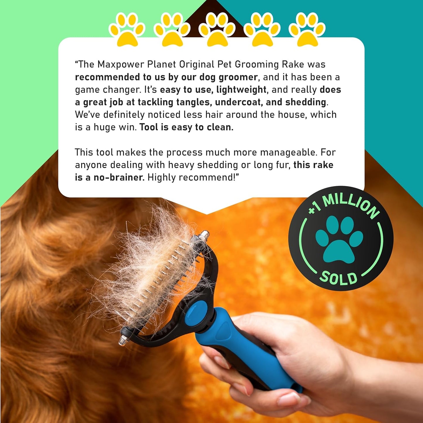 Professional Deshedding Tool For Dogs And Cats