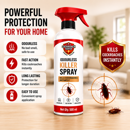 Cockroach Hunter Odourless Killer Spray with Extra Refill BUY 1 GET 1 FREE