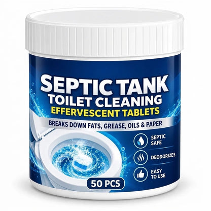 Septic Tank Safe Toilet Cleaning Effervescent Tablets