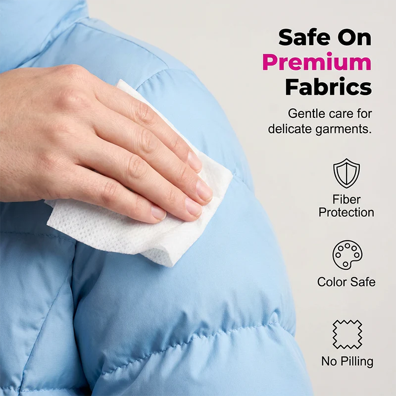 Portable stain remover wipes