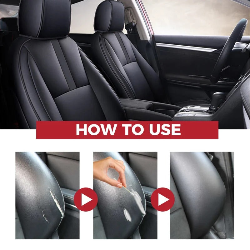 Leather repair cream – fills deep scratches & cracks, restores smooth feel, safe for all leather types!