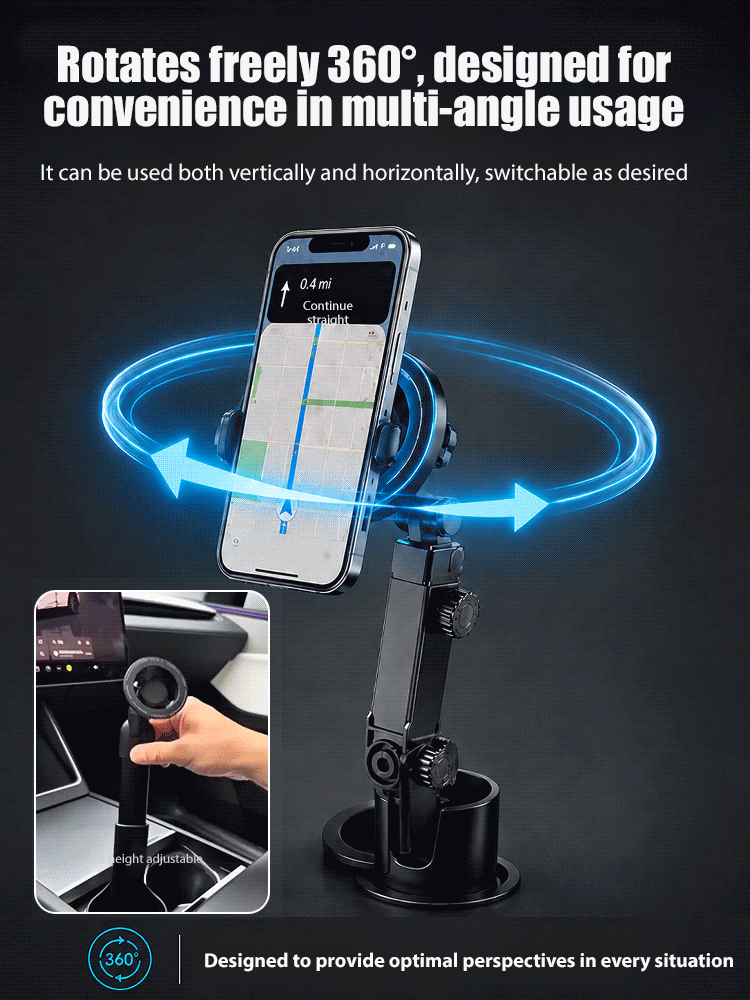 Adjustable Magnetic Phone and Cup Holder