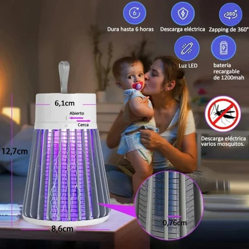Zap-X Portable Insect Killer — Indoor & Outdoor Bug Zapper, Fly & Mosquito Trap PACK OF 2