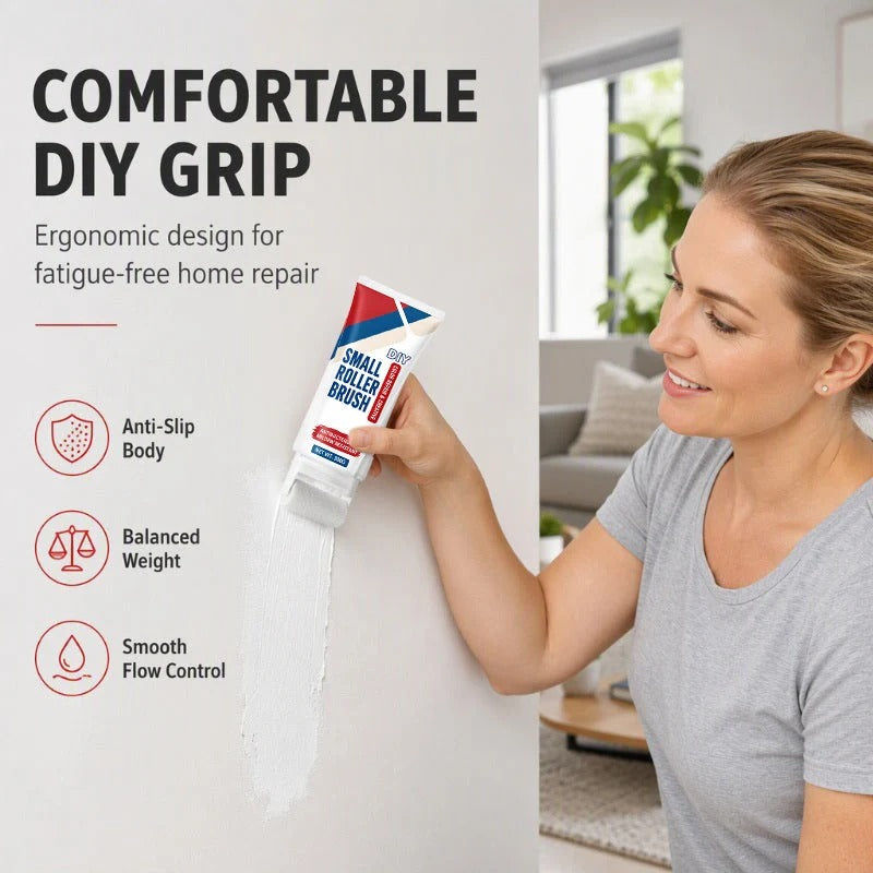 Waterproof Wall Repair Paste with Integrated Small Roller Brush