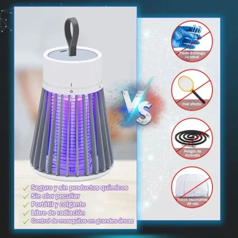 Zap-X Portable Insect Killer — Indoor & Outdoor Bug Zapper, Fly & Mosquito Trap PACK OF 2