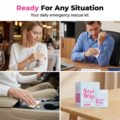 Portable stain remover wipes