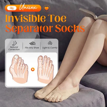 Orthopedic Invisible Toe Socks | Summer Five-Toe Shallow Socks 3 PACK