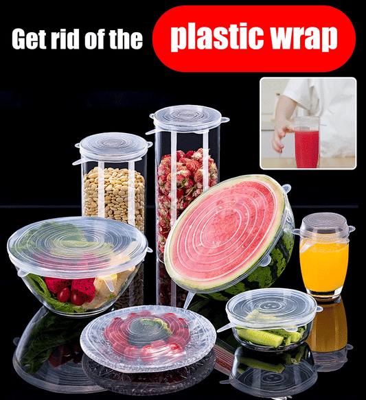 Reusable Silicone Stretch Lids Set Of Silicone Fresh-keeping Covers