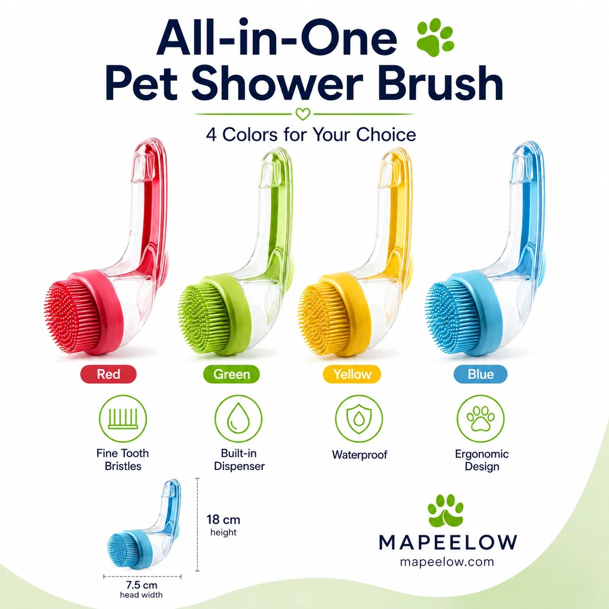 Pet Bath Brush – Grooming Tool