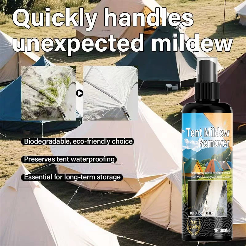 Outdoor Mildew Stain Cleaner – Spray on, wipes off mold instantly