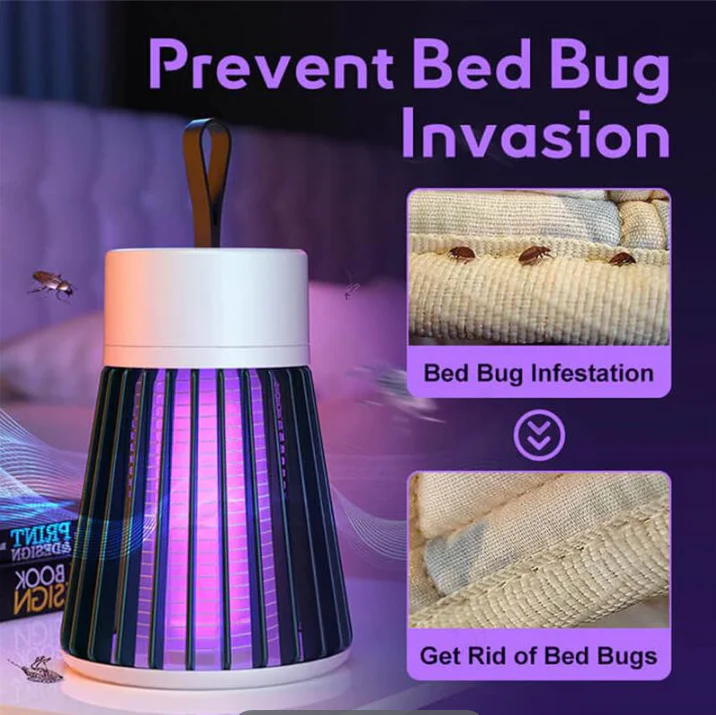 Zap-X Portable Insect Killer — Indoor & Outdoor Bug Zapper, Fly & Mosquito Trap PACK OF 2