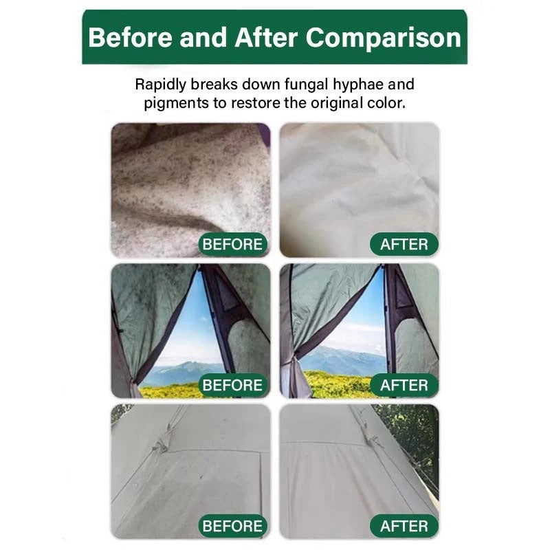 Outdoor Mildew Stain Cleaner – Spray on, wipes off mold instantly