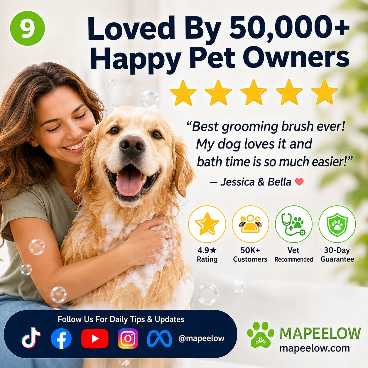 Pet Bath Brush – Grooming Tool