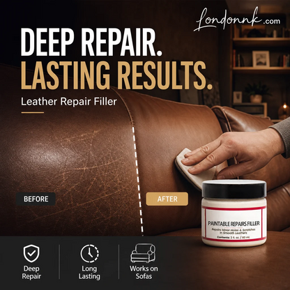 Leather repair cream – fills deep scratches & cracks, restores smooth feel, safe for all leather types!