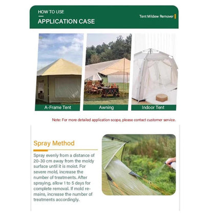 Outdoor Mildew Stain Cleaner – Spray on, wipes off mold instantly