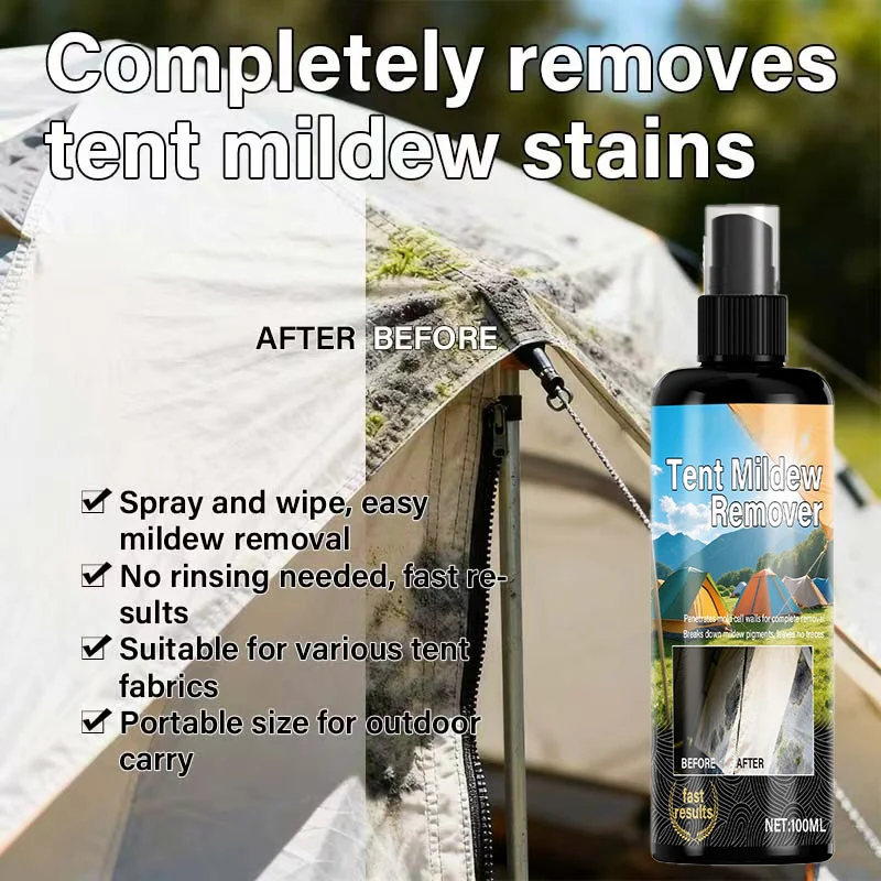 Outdoor Mildew Stain Cleaner – Spray on, wipes off mold instantly