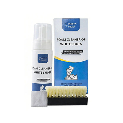 Powerful foam cleaner for white shoes
