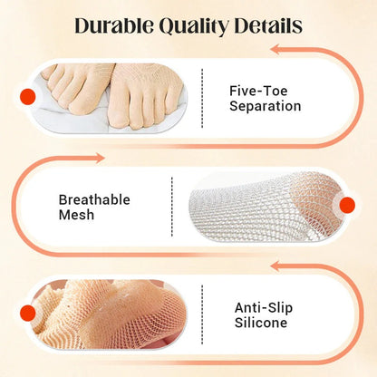 Orthopedic Invisible Toe Socks | Summer Five-Toe Shallow Socks 3 PACK