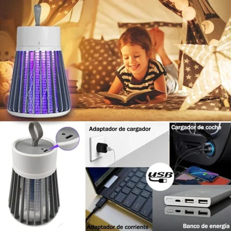 Zap-X Portable Insect Killer — Indoor & Outdoor Bug Zapper, Fly & Mosquito Trap PACK OF 2