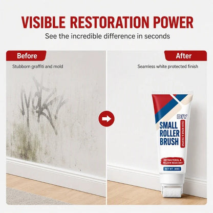 Waterproof Wall Repair Paste with Integrated Small Roller Brush