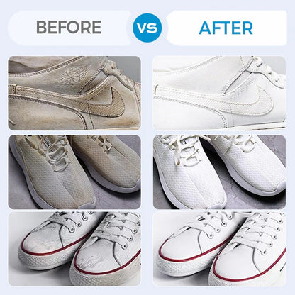 Powerful foam cleaner for white shoes
