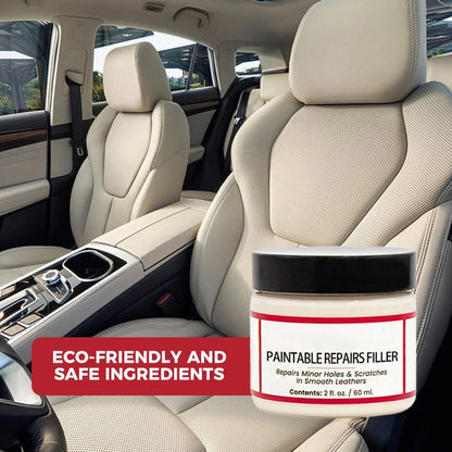 Leather repair cream – fills deep scratches & cracks, restores smooth feel, safe for all leather types!